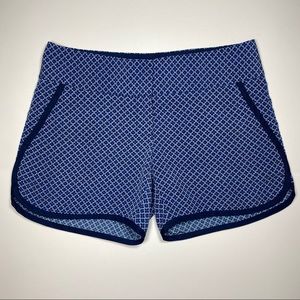 Outback Red Blue Geometric Hiking Shorts Size 0